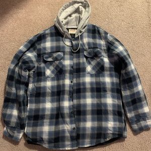 Wrangler flannel sweatshirt men’s L